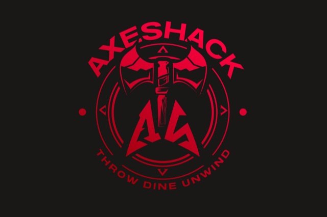 Axeshack axe throwing venue logo